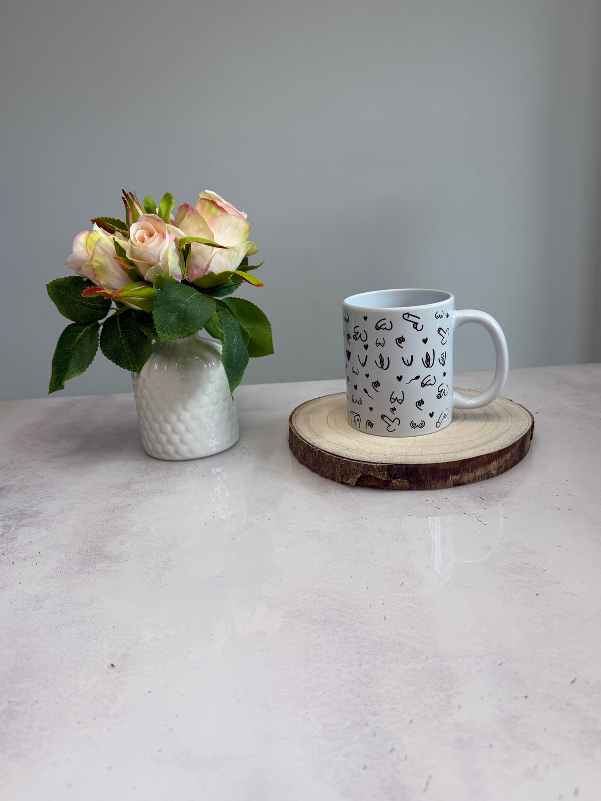 Freche Tasse ab 18 | Selbst gezeichnetes Design