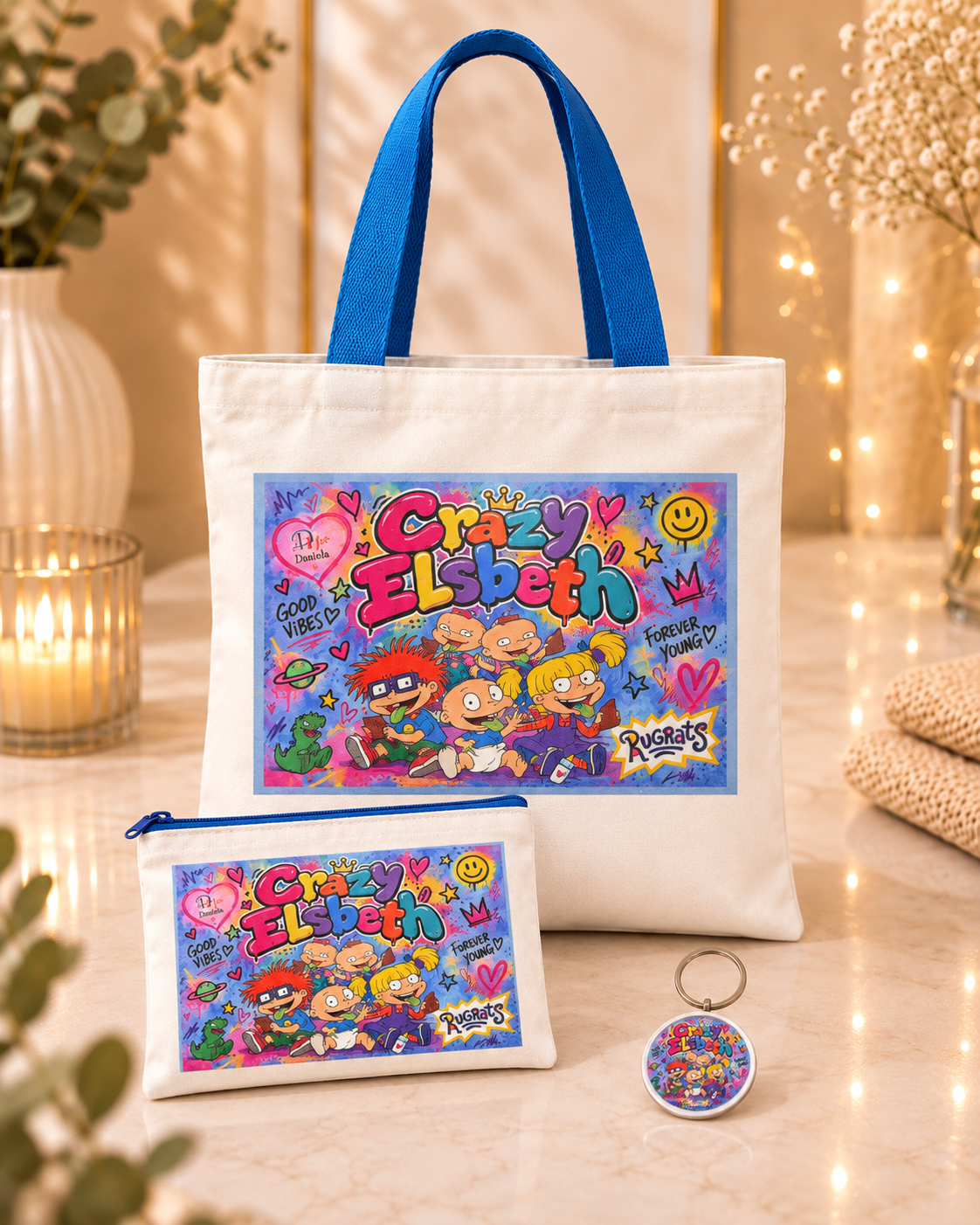 Personalisiertes Taschen-Set mit Wunschmotiv