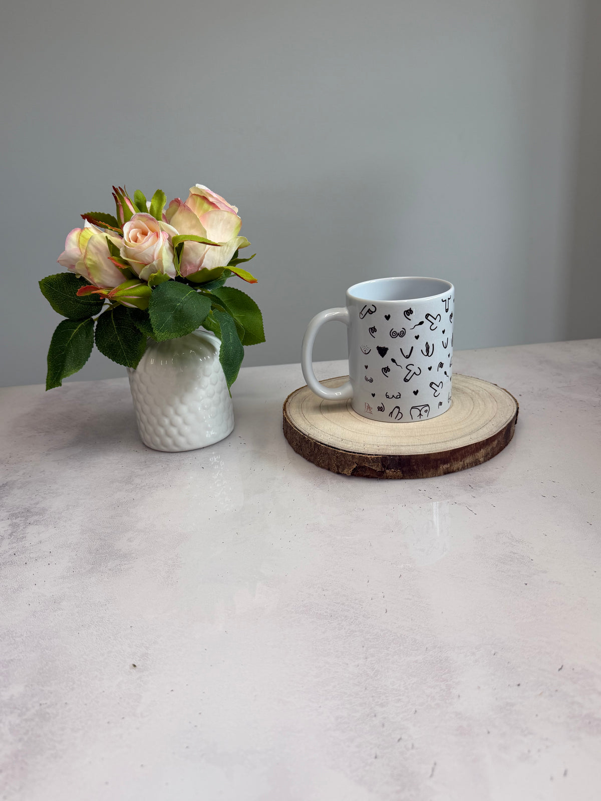 Freche Tasse ab 18 | Selbst gezeichnetes Design