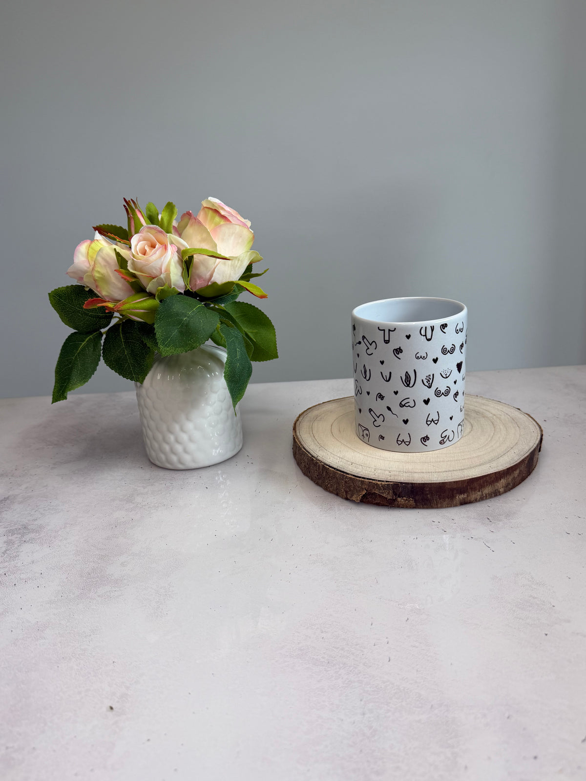 Freche Tasse ab 18 | Selbst gezeichnetes Design