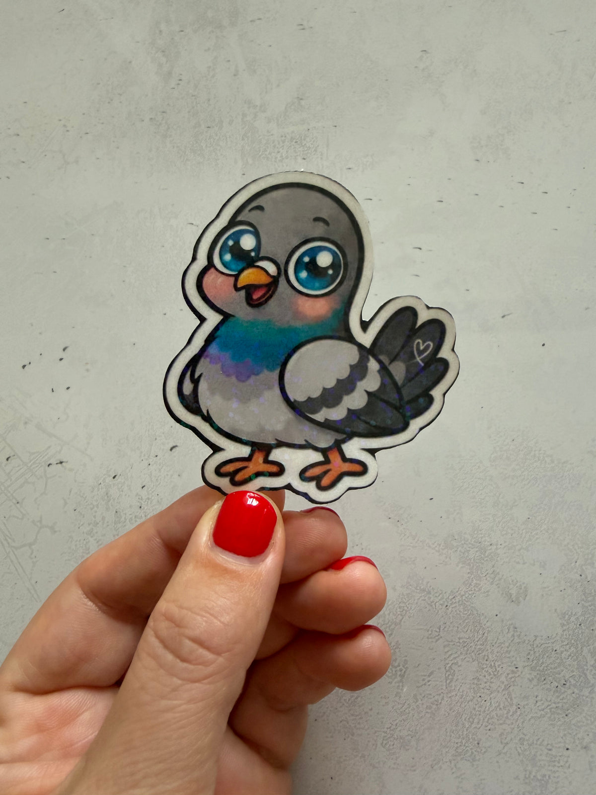 Gulliver – Süße Tauben Glitzer-Sticker | Verschiedene Motive zur Auswahl