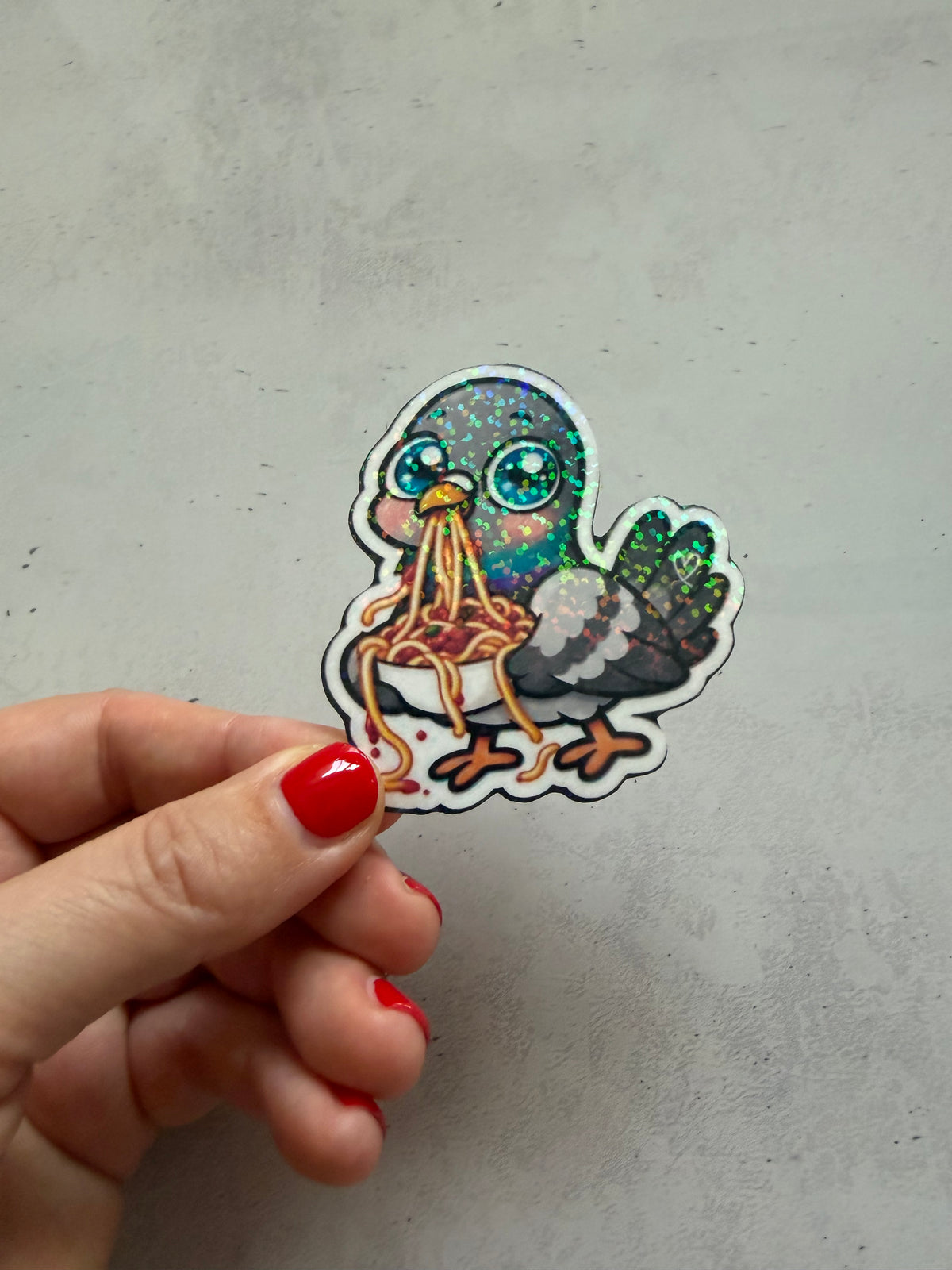 Gulliver – Süße Tauben Glitzer-Sticker | Verschiedene Motive zur Auswahl