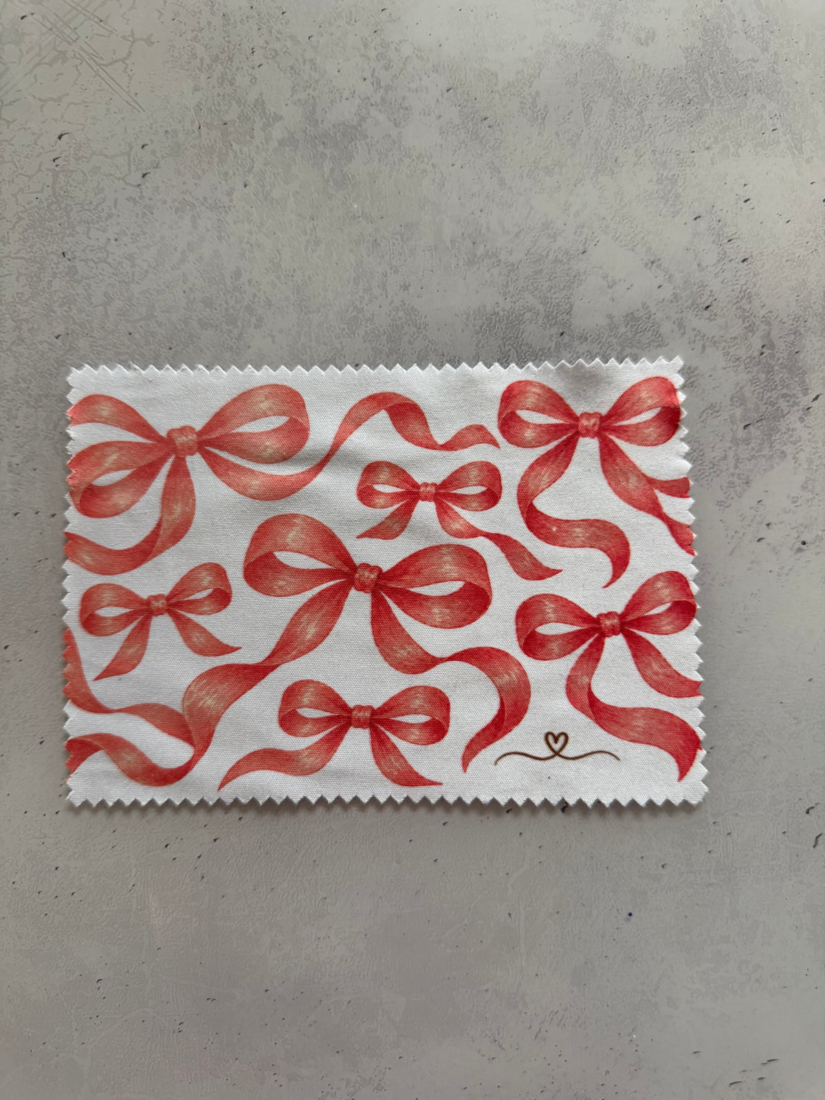 Brillenputztuch Rosa Schleifen 🎀 | Reinigungstuch für Brille, Handy & Display | 15 × 10 cm