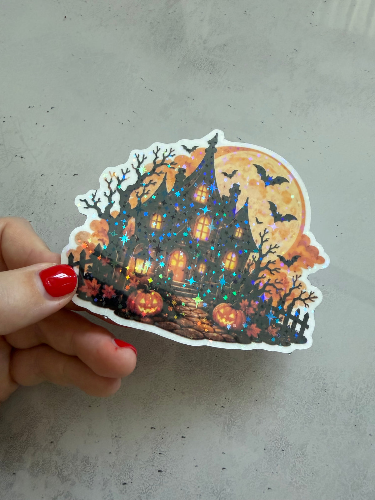 Halloween Sticker – Kawaii Geister, Kürbisse, Katze & Spukhaus