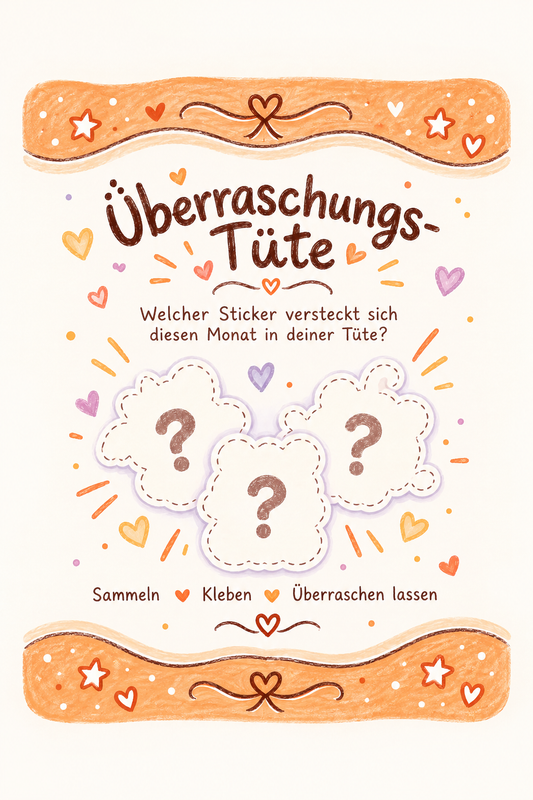 Überraschungs-Sticker für Oktober